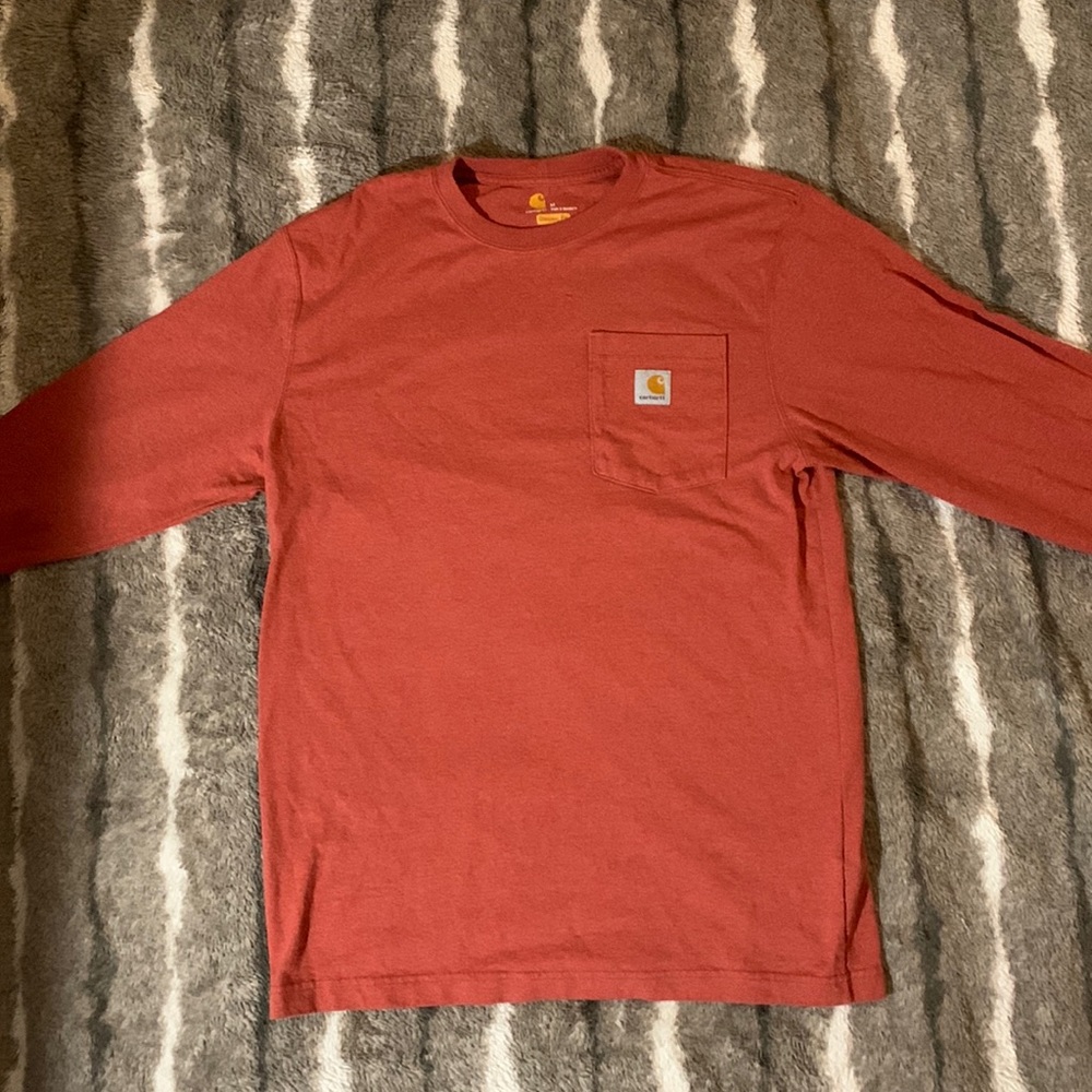 Orange carhartt shirt